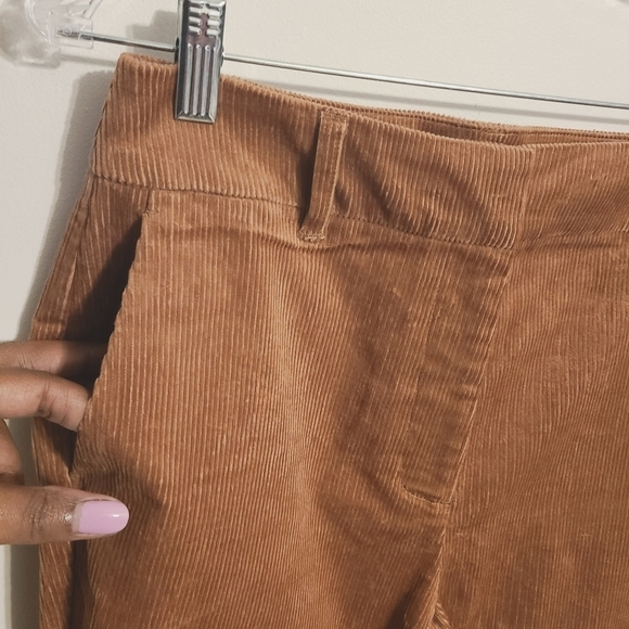 Boden | Women's Spiced Latte Brown High Rise Flared Corduroy Pants (US Size 8L) - Picture 6 of 13